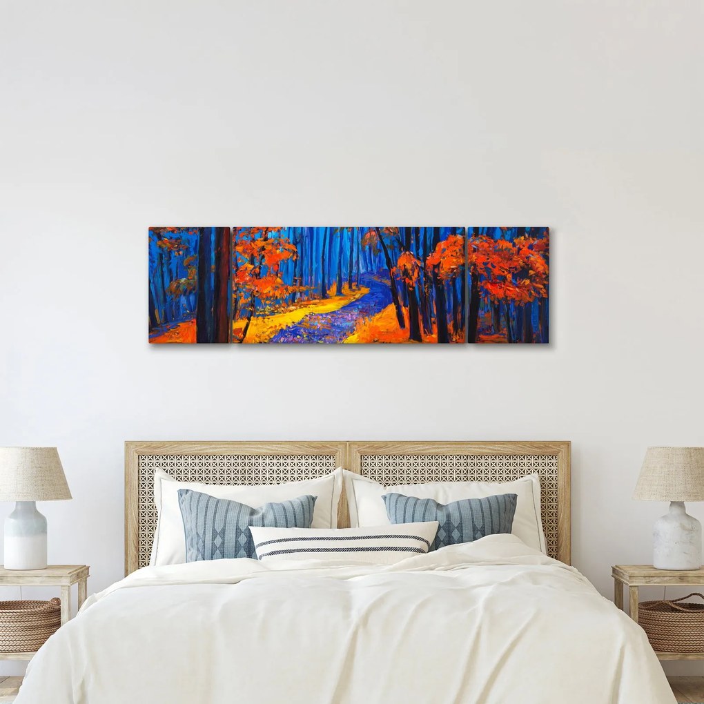 Obraz jesiennego lasu (170x50 cm)