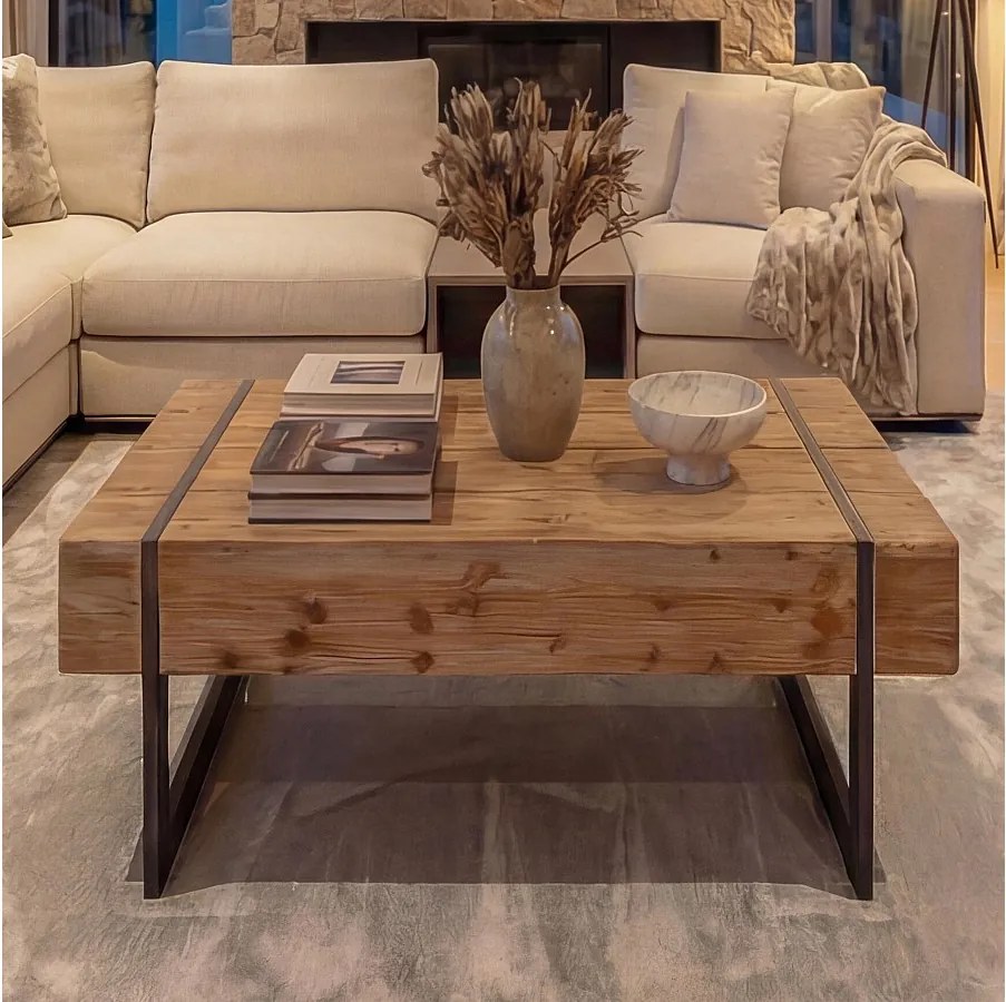 Stolik kawowy MCW-A15a,  kolor naturalny