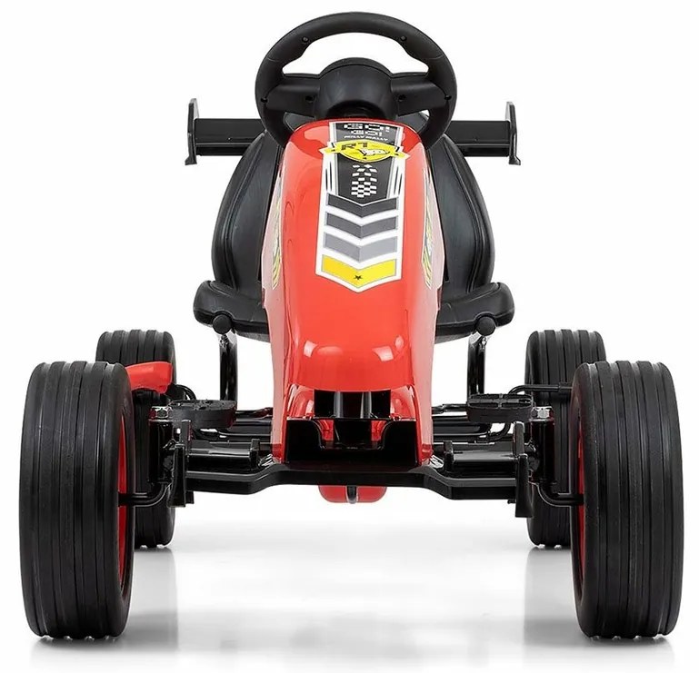 Milly Mally Quadricycle Go-kart Rocket, czerwony