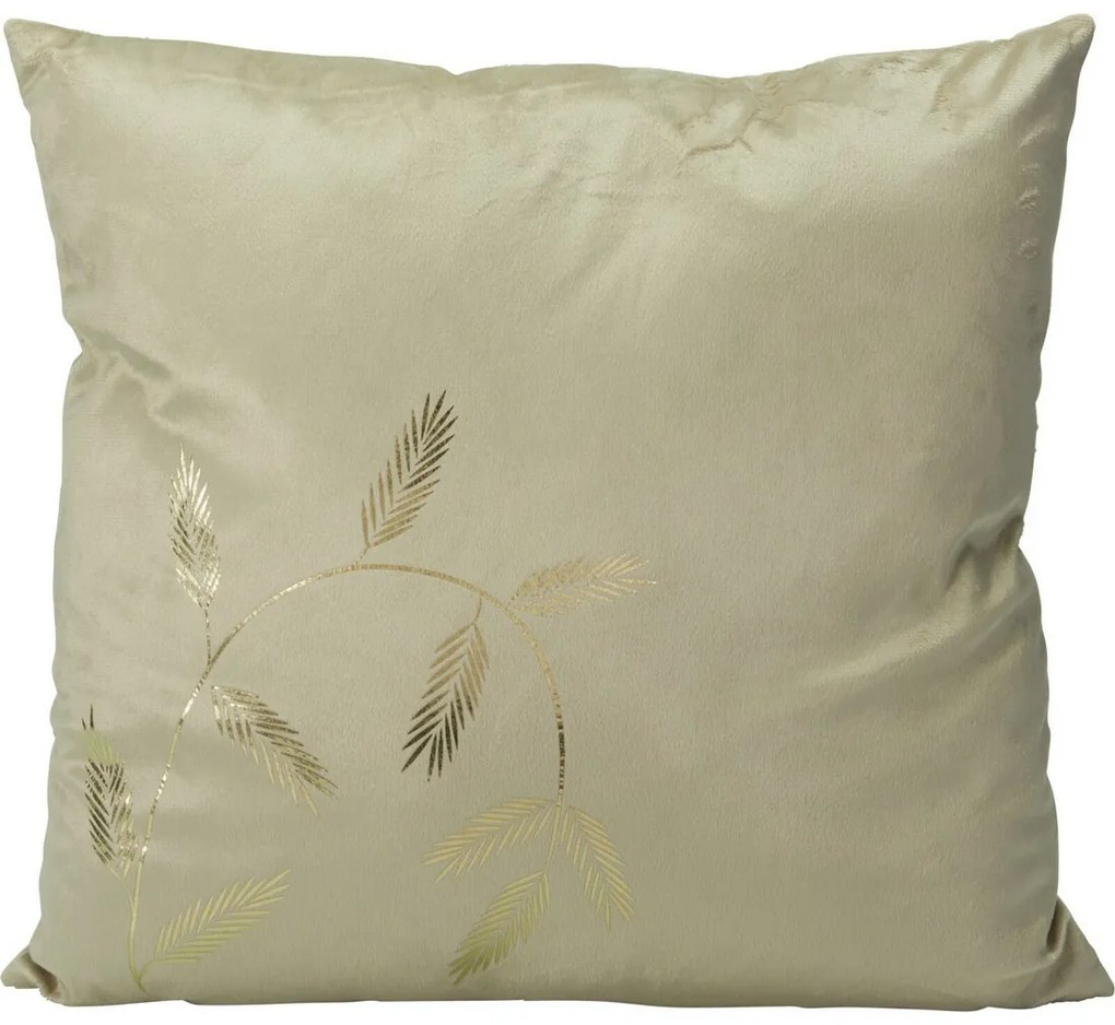 Poduszka Leaves beżowy, 45 x 45 cm