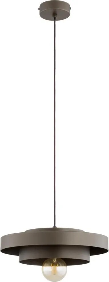 Lampa wisząca na lince CEROTI 1xE27/15W/230V brązowa