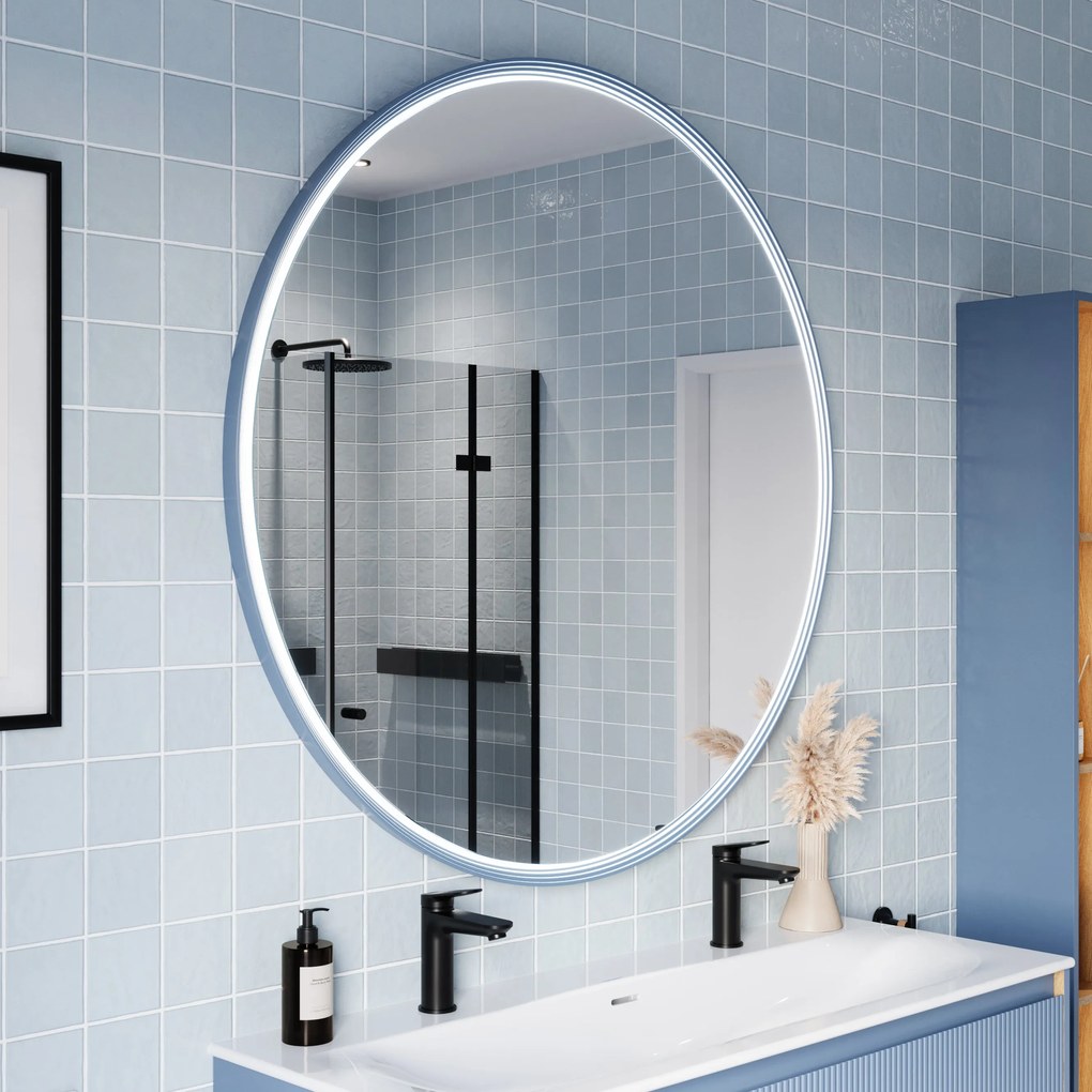Lustro łazienkowe LED BELDIVO okrągłe - 120 cm