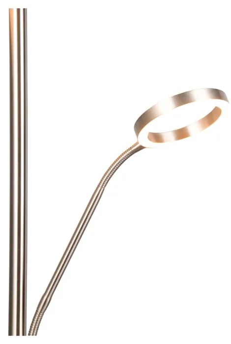 Lampa stojąca LED w kolorze srebra (wysokość 180 cm) Willis – Trio