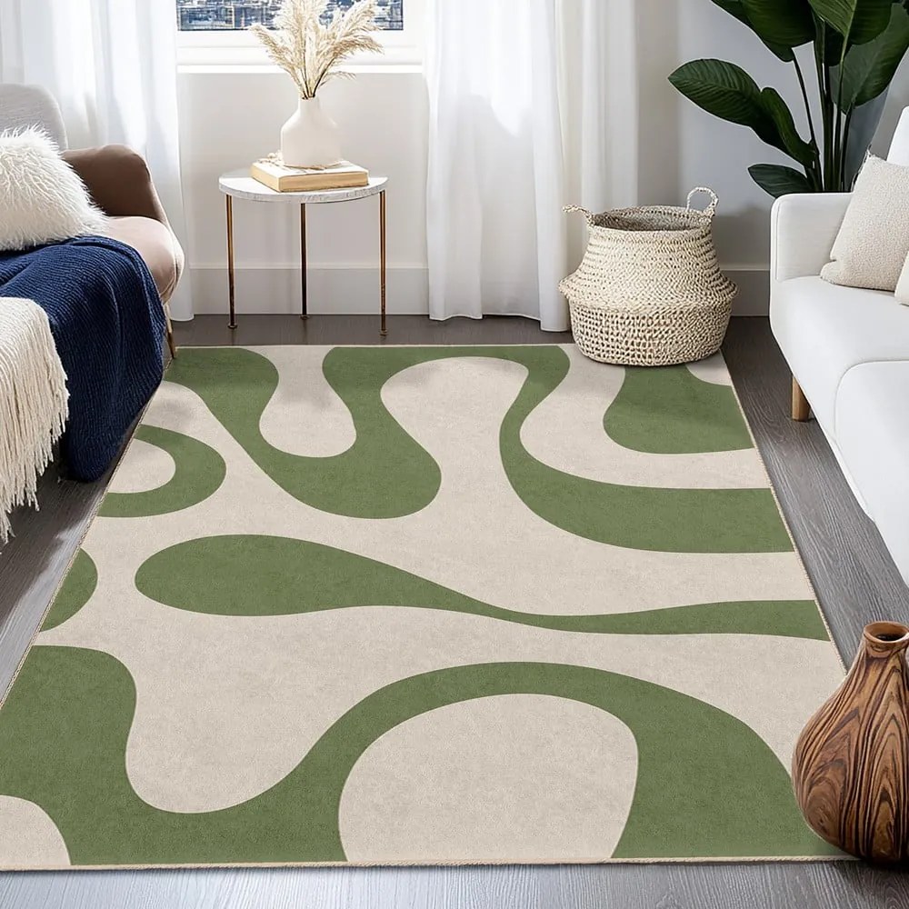 Zielony dywan odpowiedni do prania 60x100 cm Matcha Latte – Mila Home