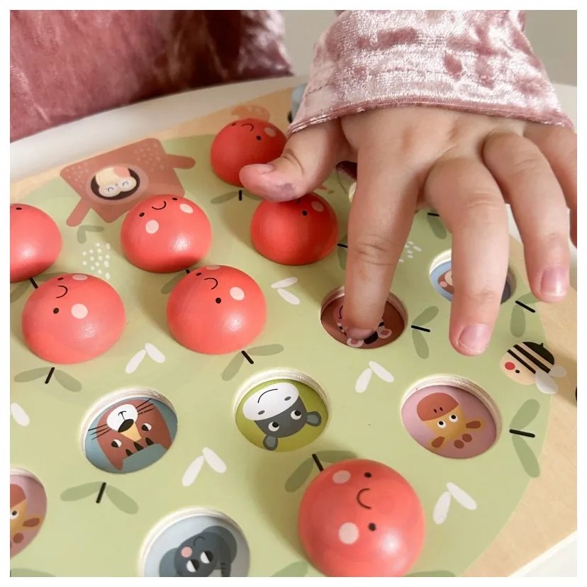 Tooky toy memory gra pamięciowa jabłuszka
