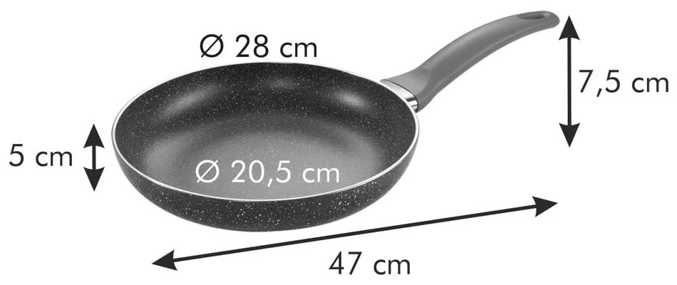 Patelnia ø 28 cm Manico Rosso – Tescoma