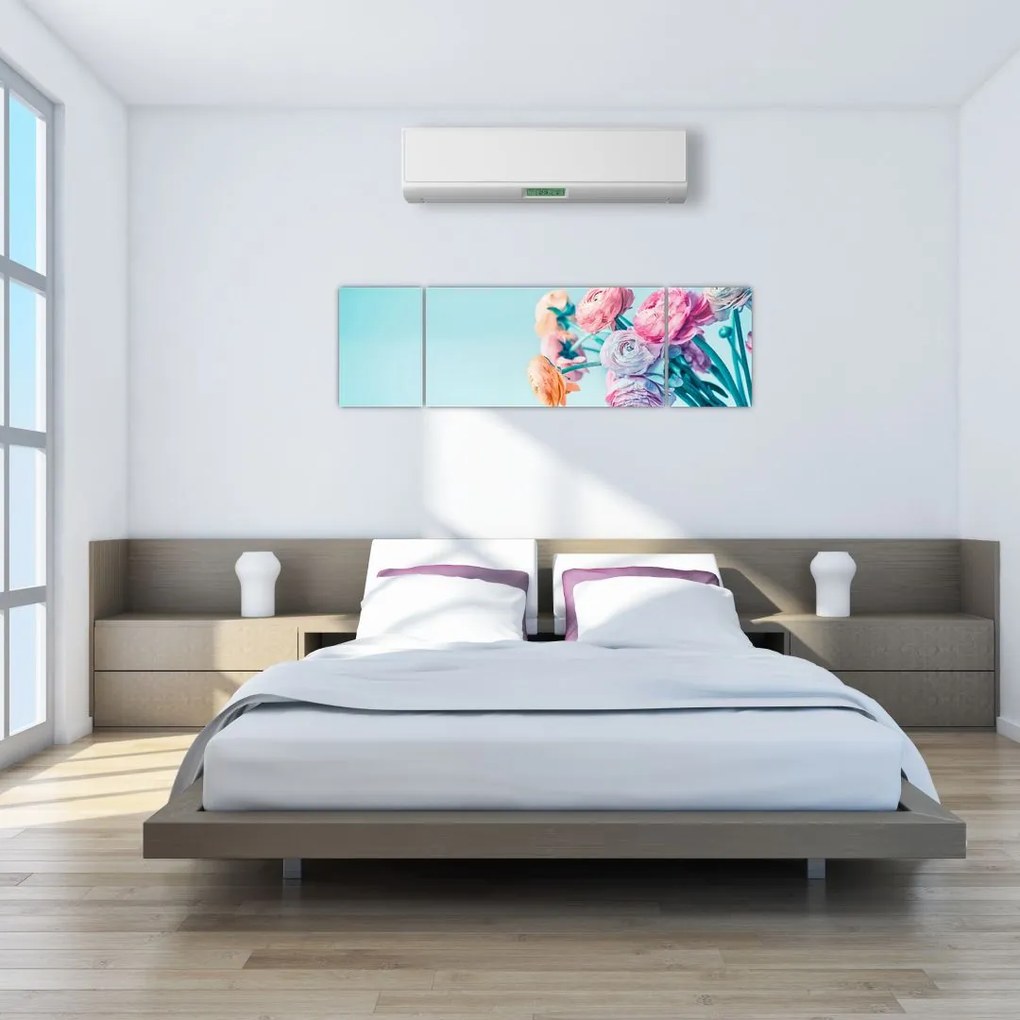 Obraz - Kwiaty w wazonie (170x50 cm)