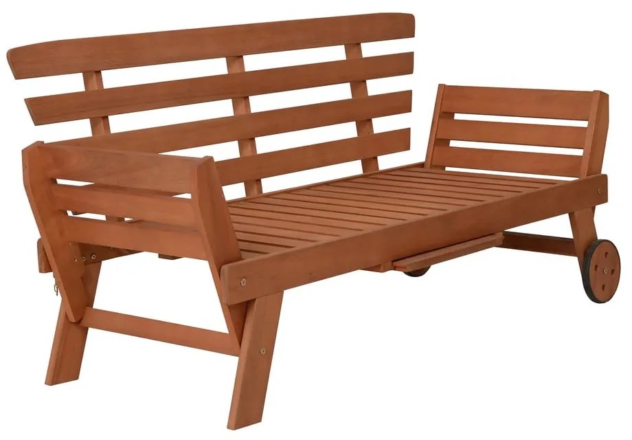 Brązowa drewniana ławka ogrodowa Rincon – Garden Pleasure