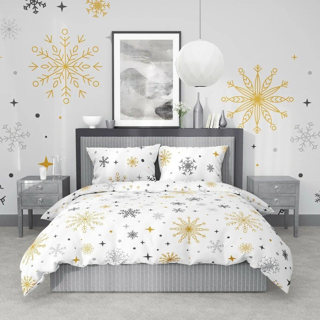 Stanex Bawełniana pościel Magic White, 140 x 200cm, 70 x 90 cm, 140 x 200 cm, 70 x 90 cm