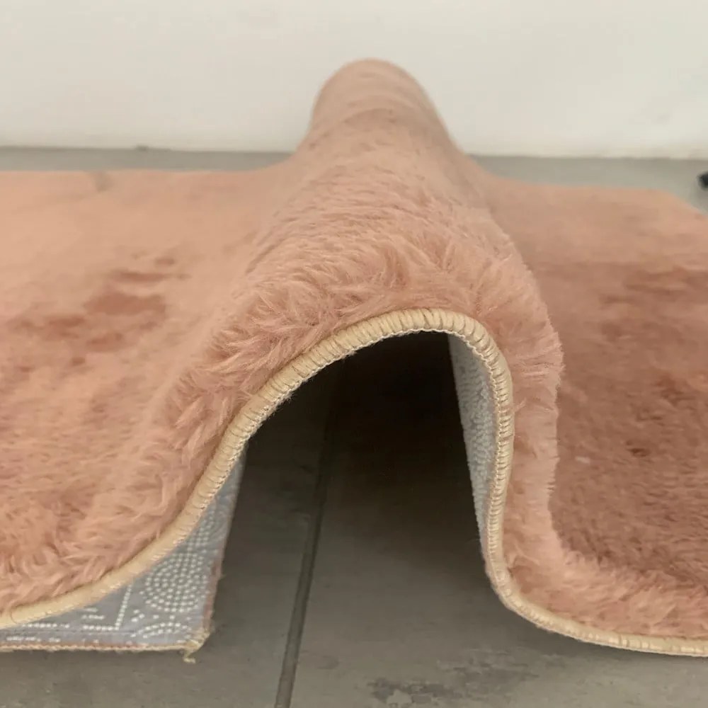 Brązowy dywanik łazienkowy ø 80 cm Tuft – Foutastic