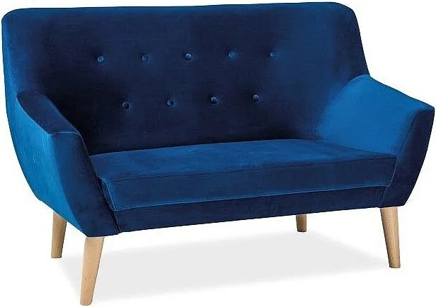 Sofa NORDIC 2 VELVET granatowa