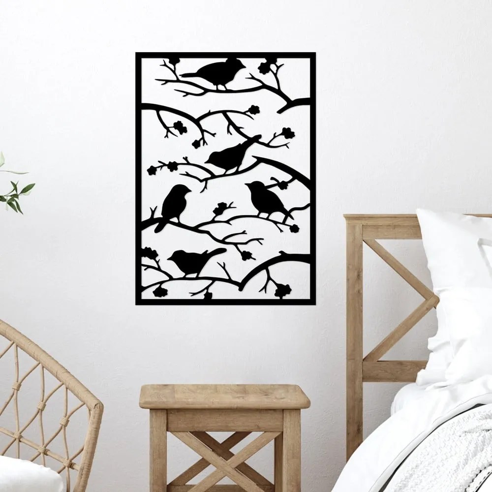 Metalowa dekoracja ścienna 47x66 cm Branch & Birds – Wallity