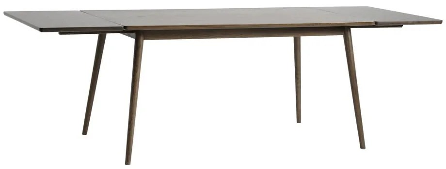 Brązowy rozkładany stół z blatem w dekorze dębu 150x90 cm Barrali – Unique Furniture