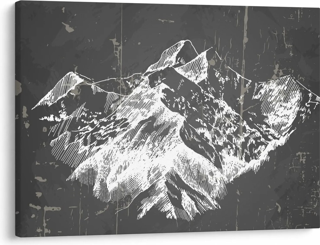 Obraz - Ilustracja gór (70x50 cm)
