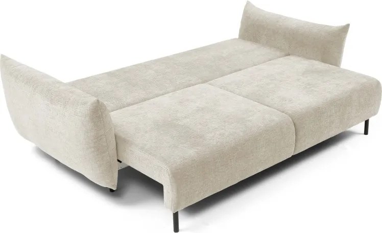 Sofa ADEL z funkcja spania i pojemnikiem ECRU OVER THE HORIZON 03