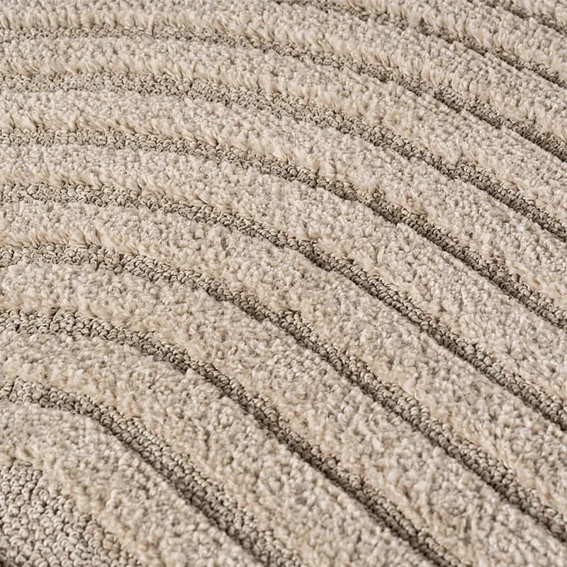 Dywan nowoczesny 3D Art beżowy  Geometria 80 cm x 150 cm