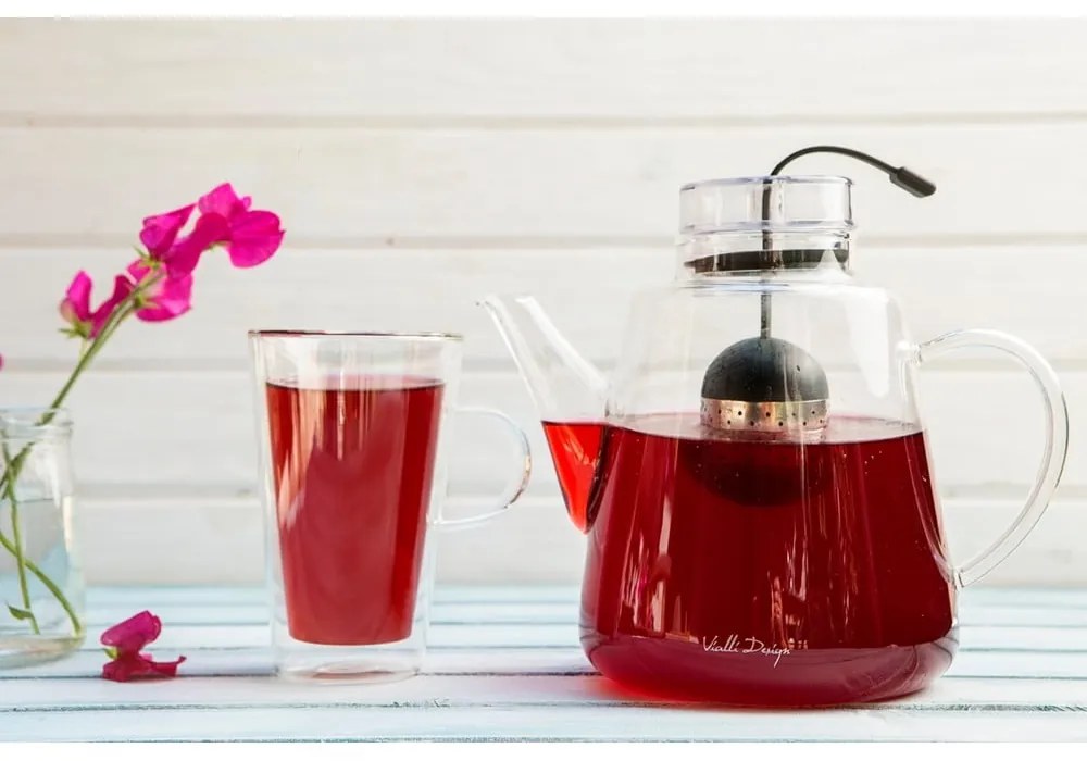 Dzbanek do herbaty z sitkiem Vialli Design Tea, 1,5 l