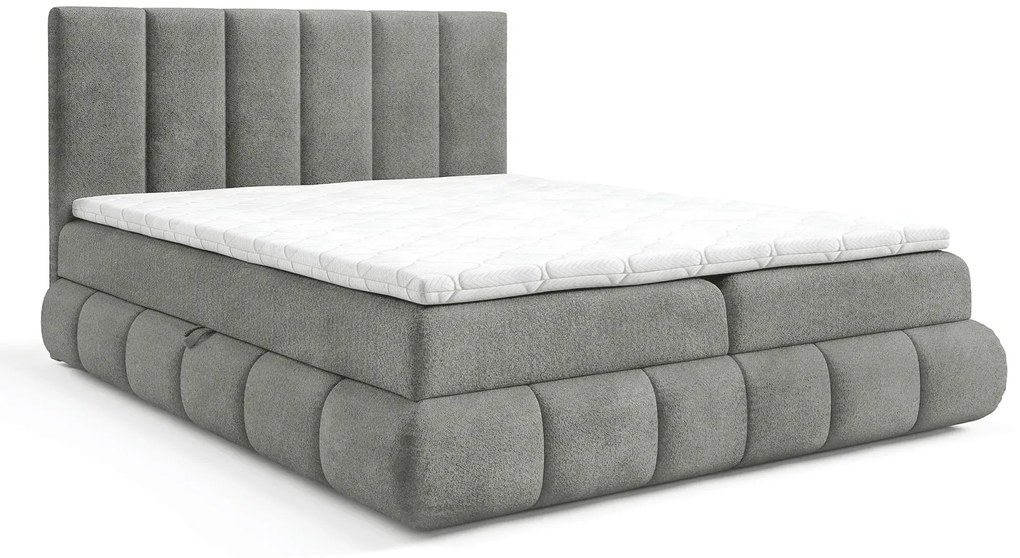 Ciemnoszare łóżko kontynentalne 5 rozmiarów  W0-K48