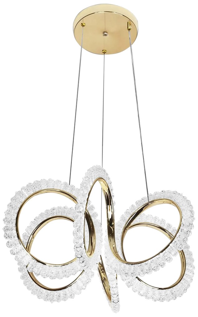 LAMPA WISZĄCA LED G037-CP ZŁOTA