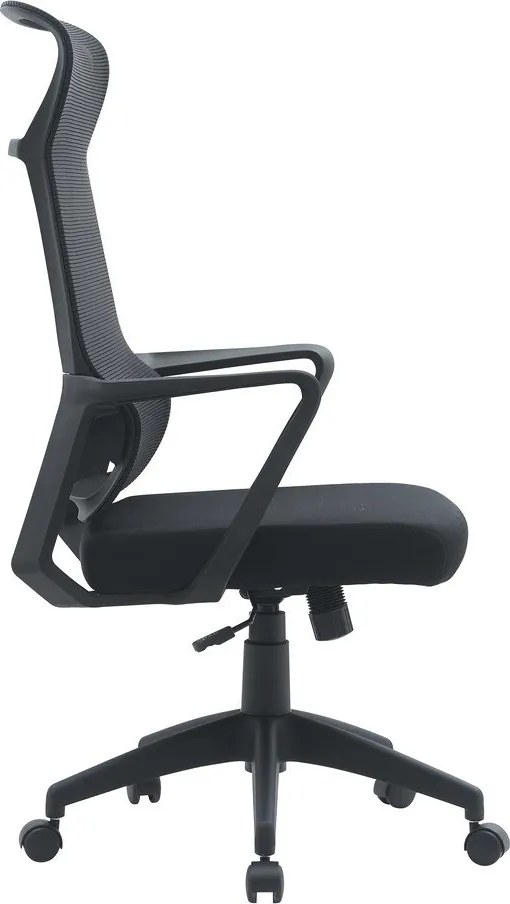 Czarne tapicerowane krzesło biurowe Hoboken – Yes Everyday