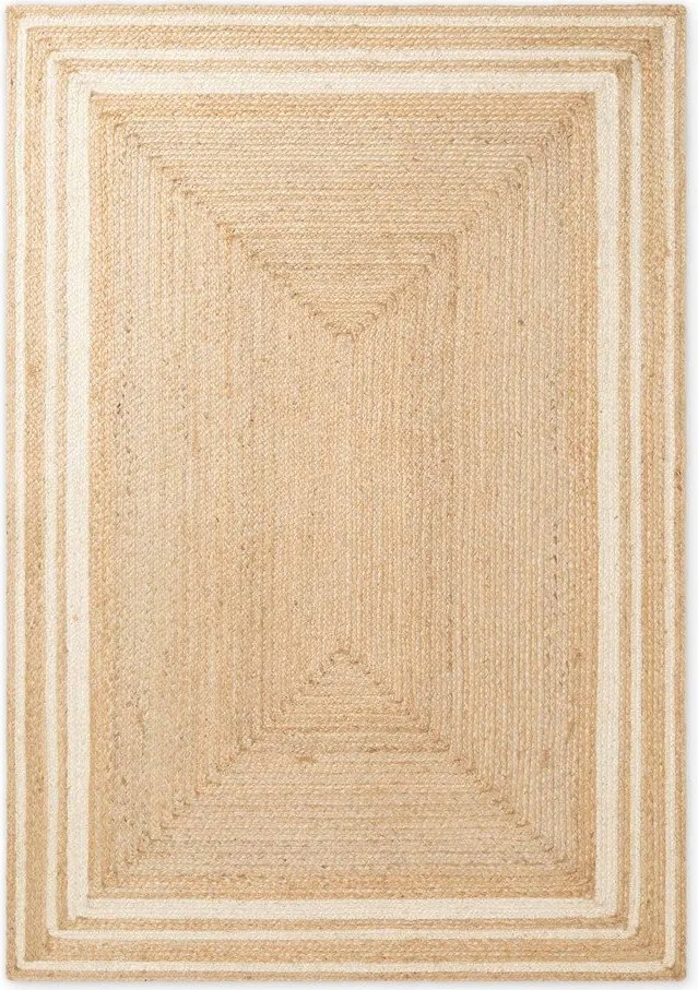 Kremowy/w naturalnym kolorze dywan z juty dwustronny/tkany ręcznie 80x150 cm Looma – Hanse Home