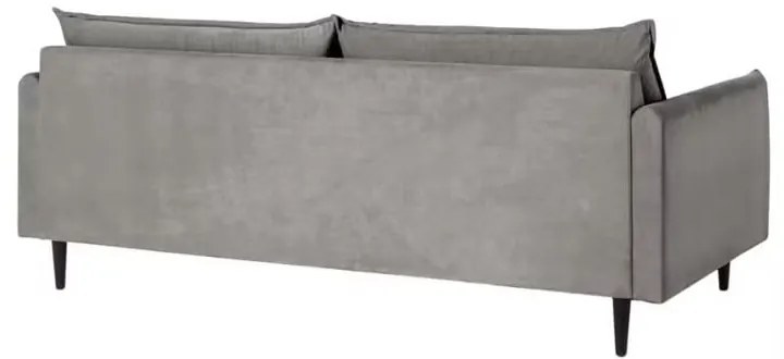Szara aksamitna sofa 203 cm Juli – Ropez