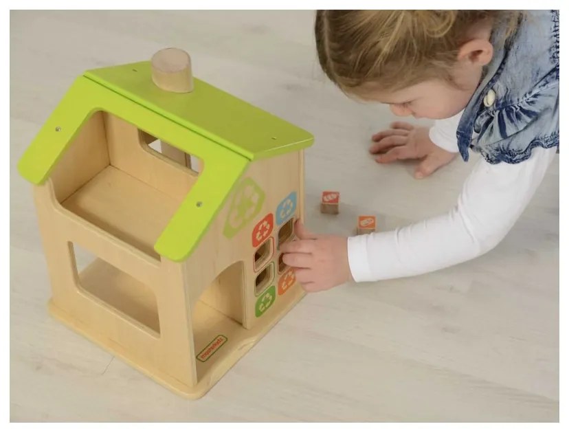 Stacja sortowania śmierci i recyklingu drewniana makieta masterkidz