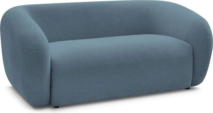 Niebieska sofa z tkaniny szenilowej 160 cm Celine – Bobochic Paris