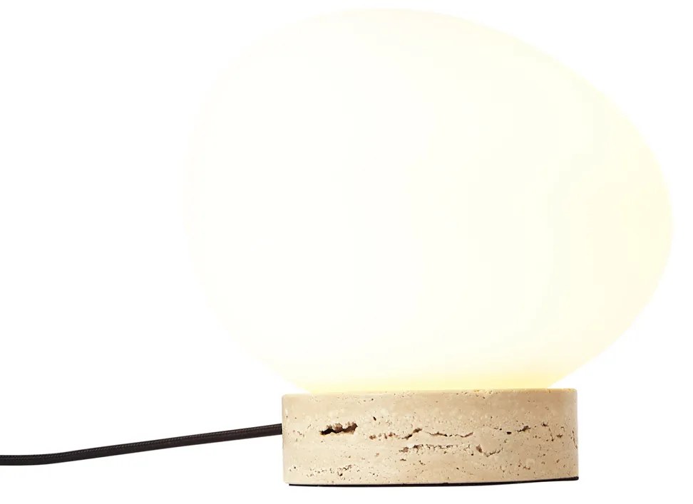 Lampa stołowa Japandi beżowa z opalowym szkłem - SallyJapandi Oswietlenie wewnetrzne