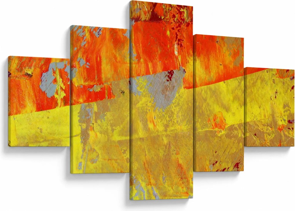 Obraz abstrakcji - malarstwo (125x70 cm)