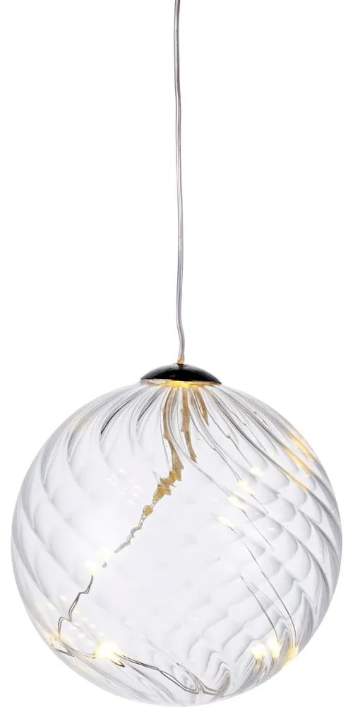 Dekoracja świetlna LED w kształcie bombki Sirius Wave Ball, ⌀ 8 cm