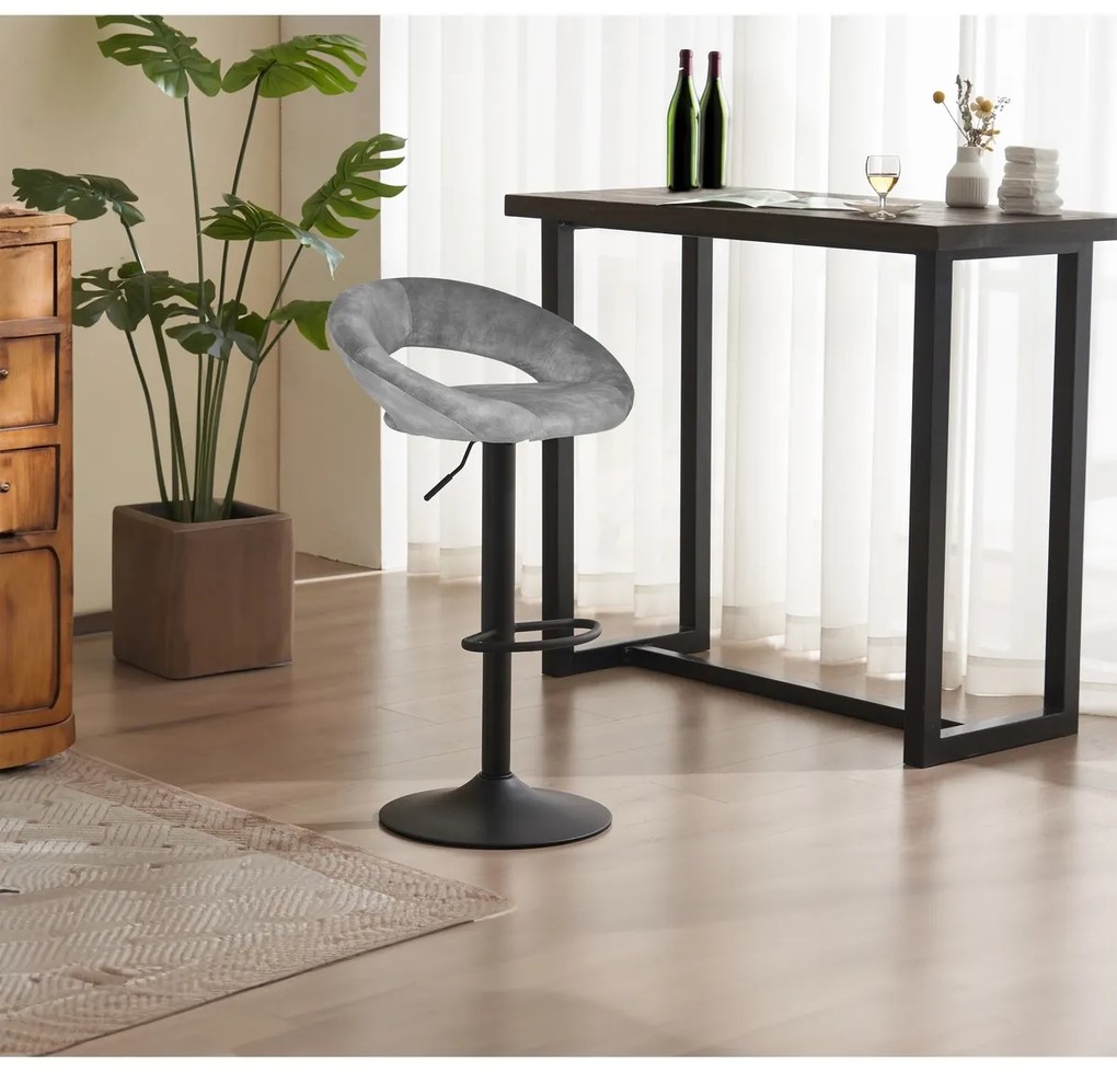 Zestaw krzeseł barowych AUB-822 GREY4, 2 szt.