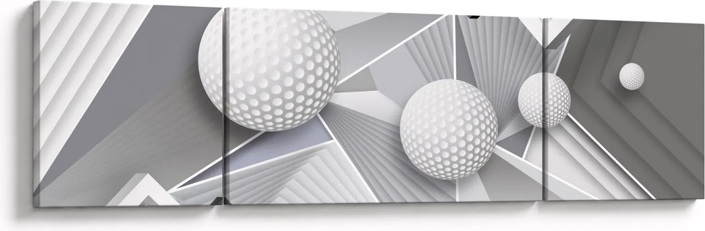 Geometryczny abstrakcyjny obraz (170x50 cm)