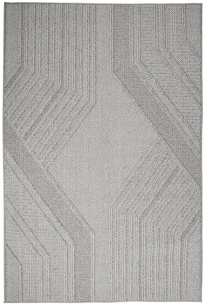 Dywan Costa F288A Nowoczesny dywan szary zewnętrzny 080x150 Prostokąt