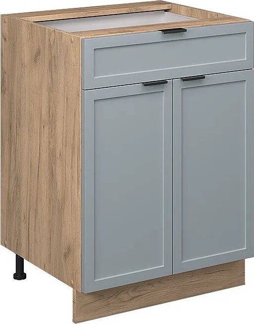 Szafka dolna do kuchni jasnoniebiesko-szary 60x51.6x82 fame-line