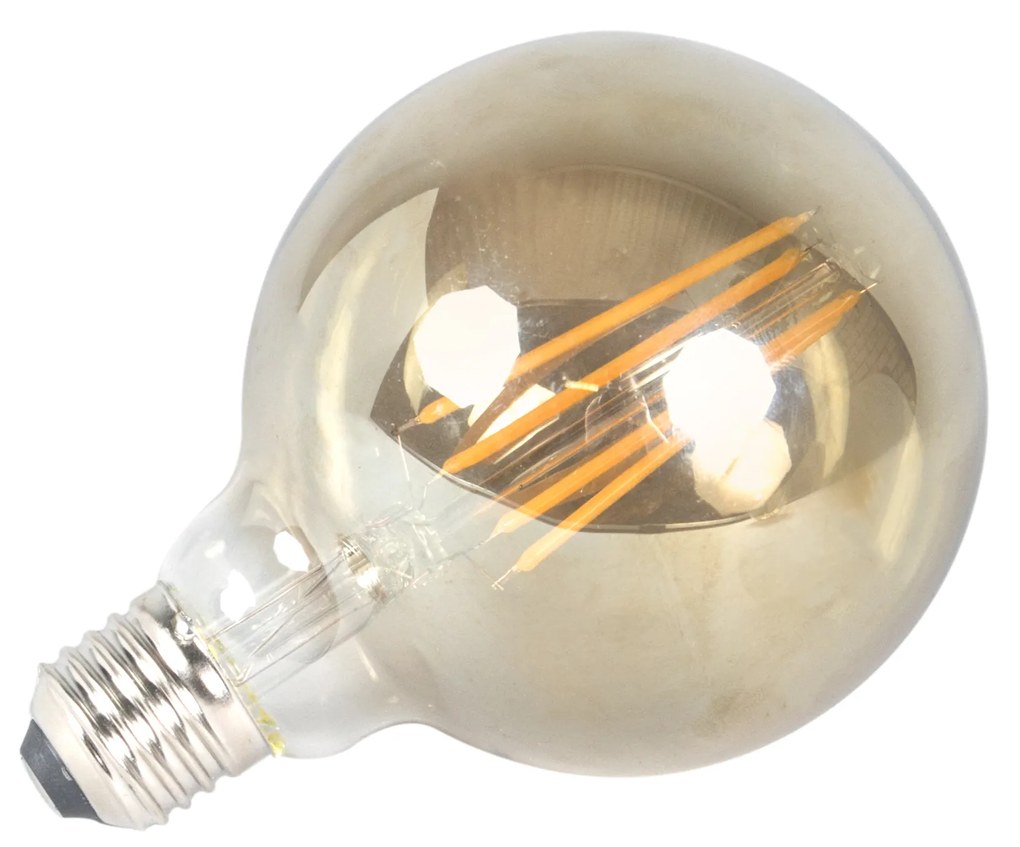 Zestaw 3 żarówek LED E27 z możliwością ściemniania G95 dymione 5W 380lm 2200K