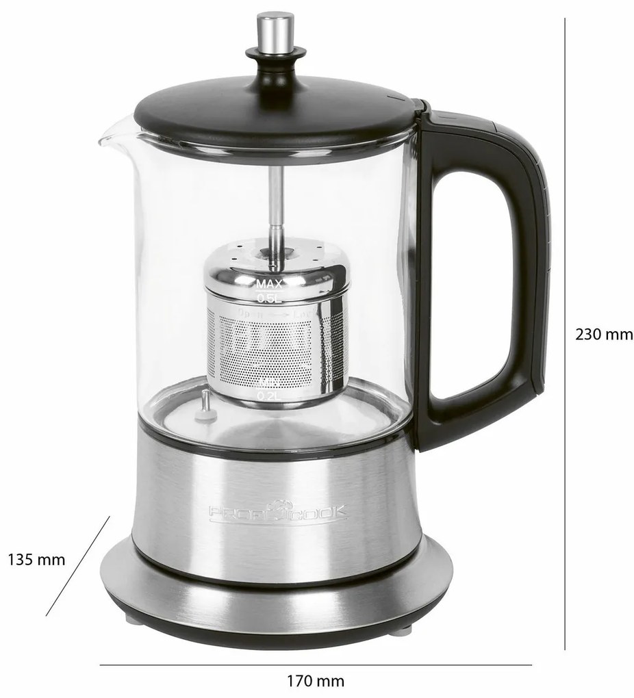 ProfiCook TK 1165 zaparzacz do herbaty i czajnik