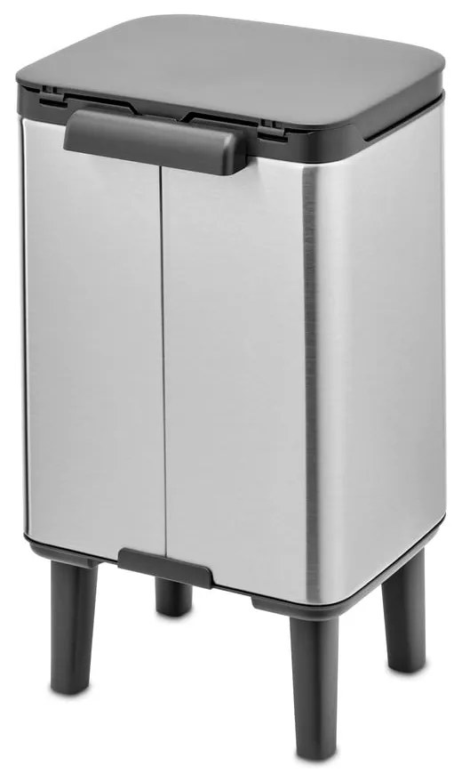 Stalowy kosz na śmieci w kolorze matowego srebra 4 l Bo Hi – Brabantia