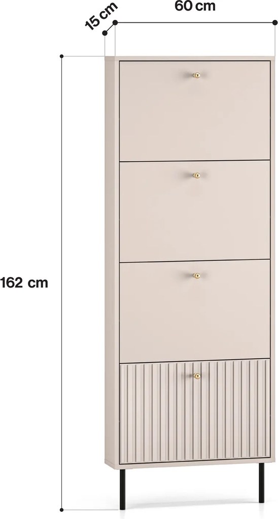 Płytka szafka na buty Sophie 26, kaszmir