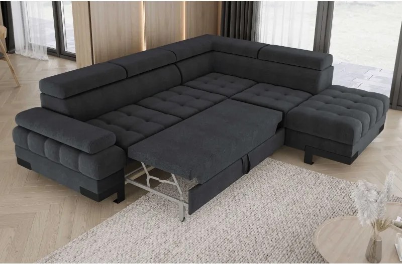 Narożnik SELVA L z funkcją spania i pojemnikiem WERSAL