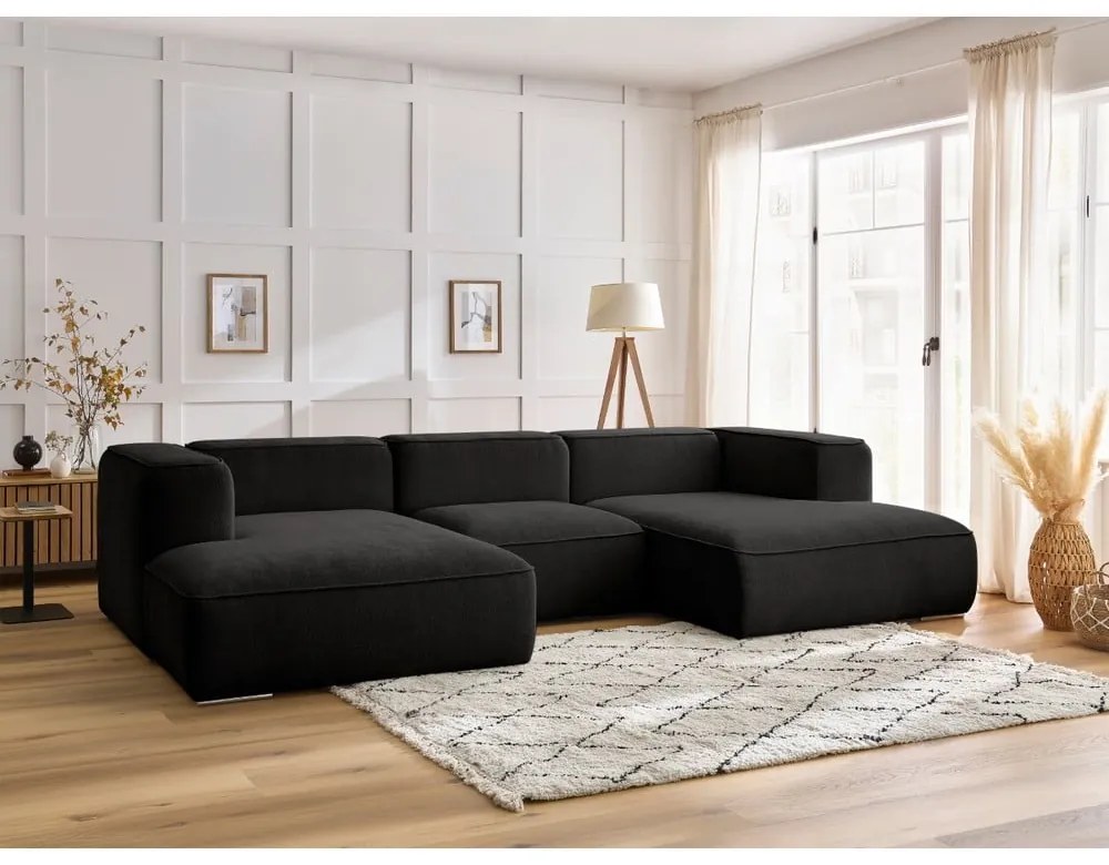 Czarny narożnik Zephyr – Bobochic Paris