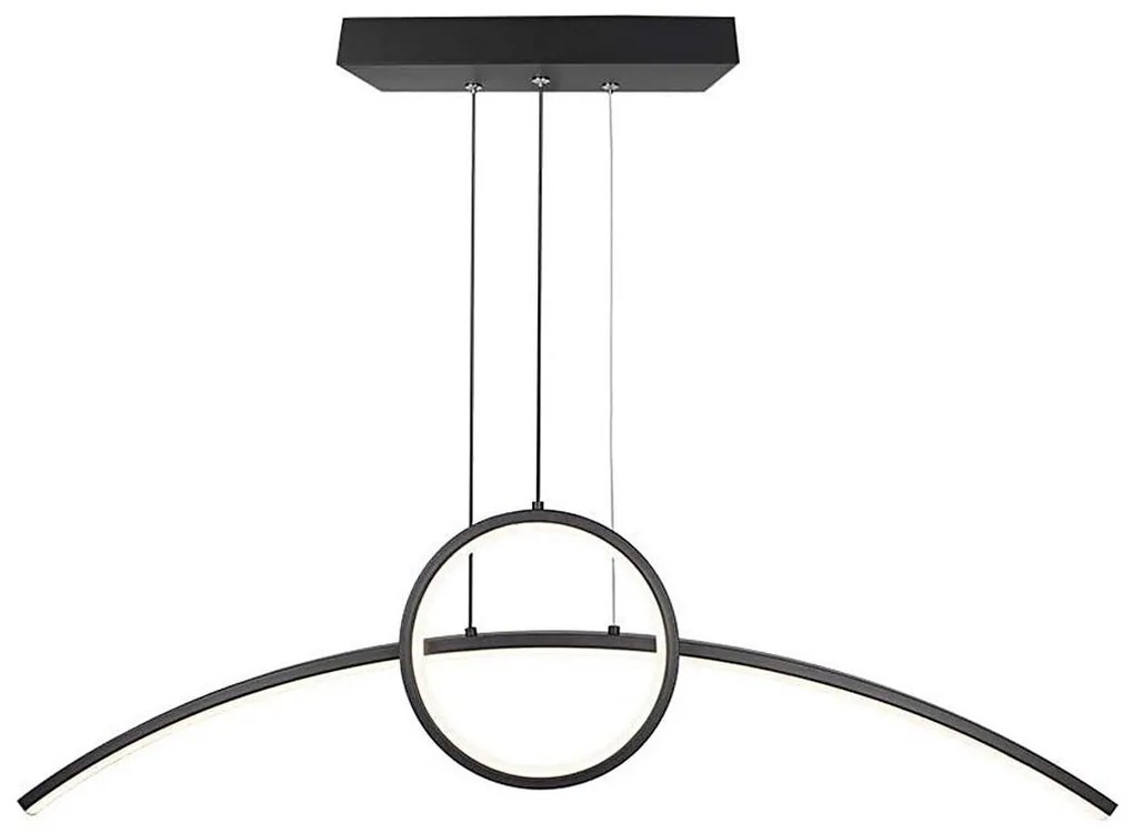 LED Żyrandol na lince LED/30W/230V 4000K 88 cm czarny