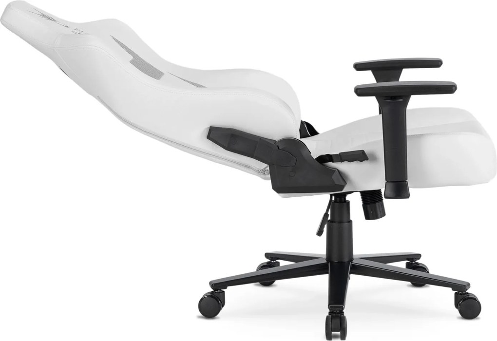 Fotel gamingowy Apex - ergonomiczny fotel dla graczy ekoskóra, biały