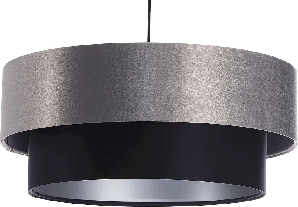 Szaro-czarna podwójna lampa wisząca - S414 K8-C19