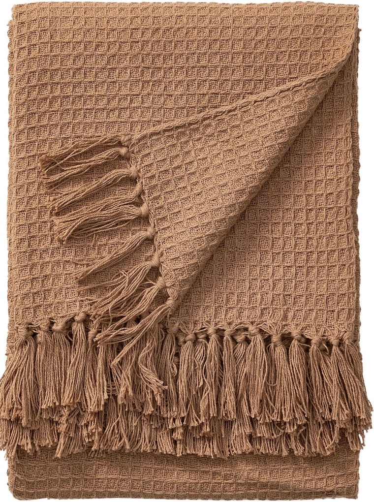 Jasnobrązowy koc Amalia