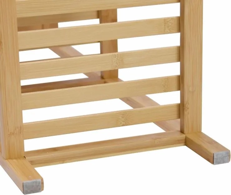 Bambusowy regał, 3 półki, 60 x 26 x 66 cm