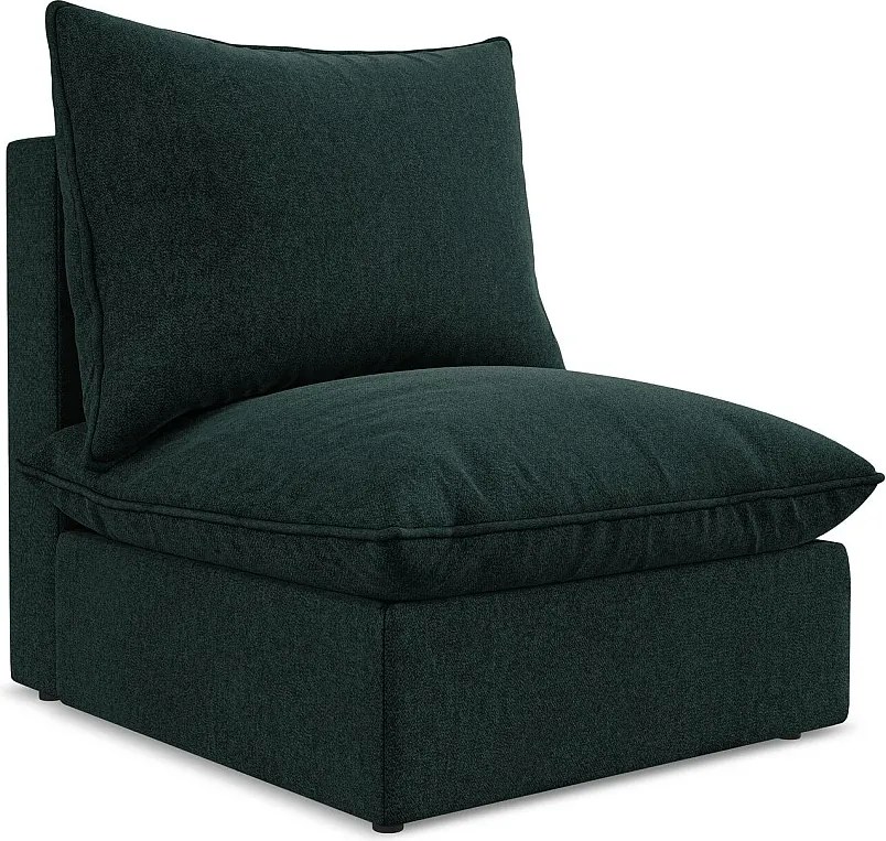 Moduł - z tkaniny welwetowej - szaro-zielony - MANAO