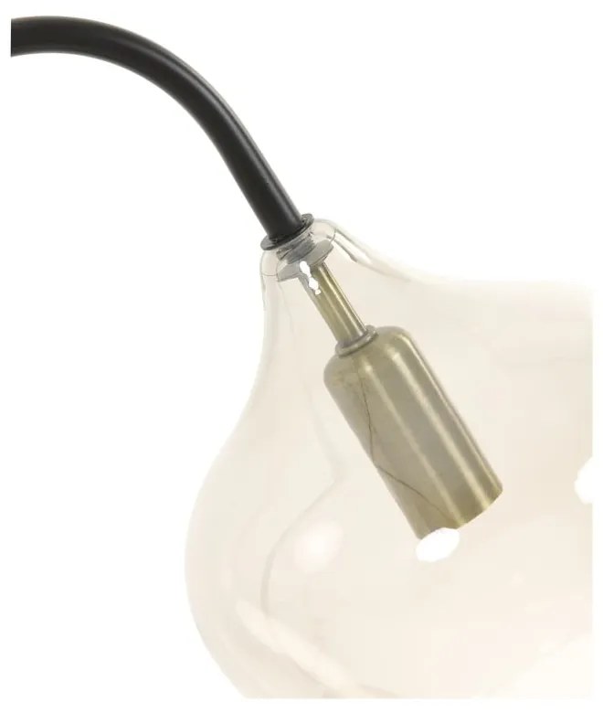 Czarna lampa stołowa (wysokość 50,5 cm) Rakel – Light &amp; Living