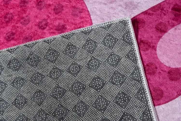 Różowy dywan z zamkiem dla księżniczki Z4-C58