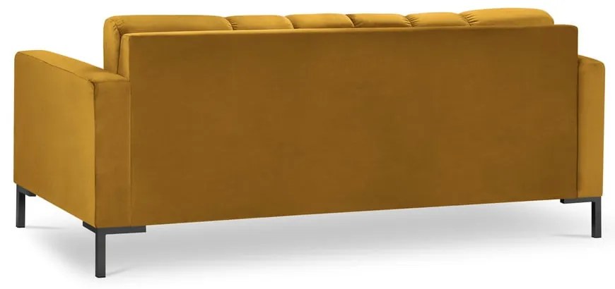 Żółta aksamitna sofa Cosmopolitan Design Bali
